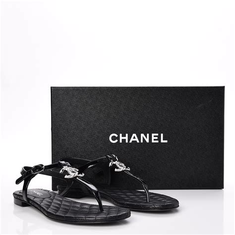 chanel thong sandals